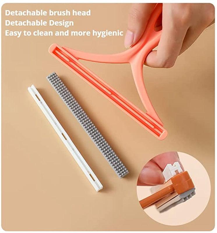 Silicone Handle Safe Hair Remover - Cat Dog - (4 Color Options)
