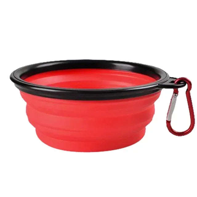 Collapsible Silicone Feeding Bowl with Lid - Dog Cat - (5 Color Options) - (While Supplies Last)