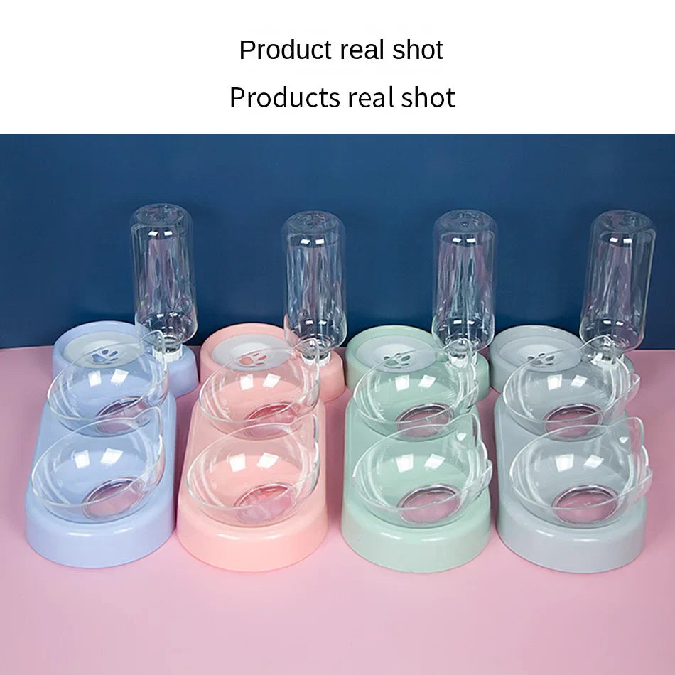 Elevated Automatic Water Feeder also includes 2 Cat Ear Bowls - Cat - (4 Color Options) - (While Supplies Last)