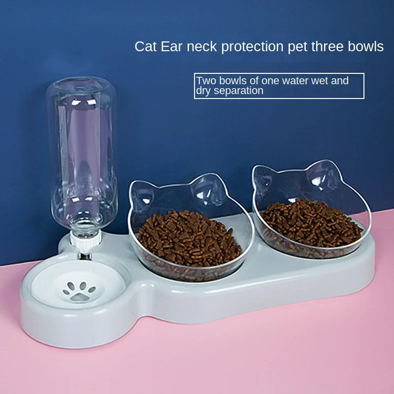 Elevated Automatic Water Feeder also includes 2 Cat Ear Bowls - Cat - (4 Color Options) - (While Supplies Last)