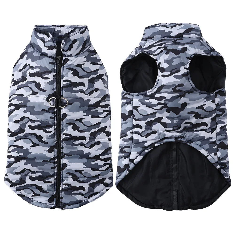 Camouflage Print Waterproof Vest - Dog Cat - (3 Color Options) - (4XL-6XL)