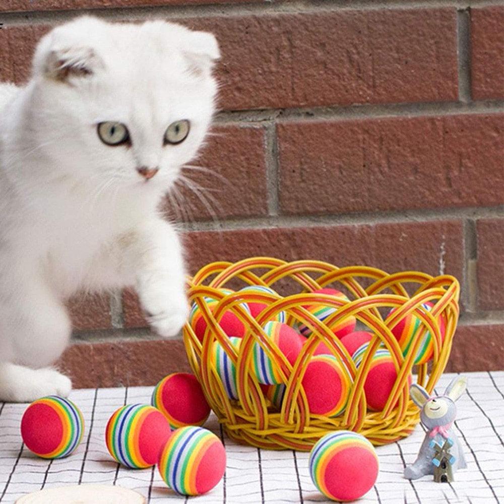 Interactive Toy Ball - Cat - (Red) - (1 pc,3 cp,5 pc Option)