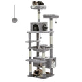Tall Multi-level Cat Tree Tower With Scratching Posts, Hammock, and Perches