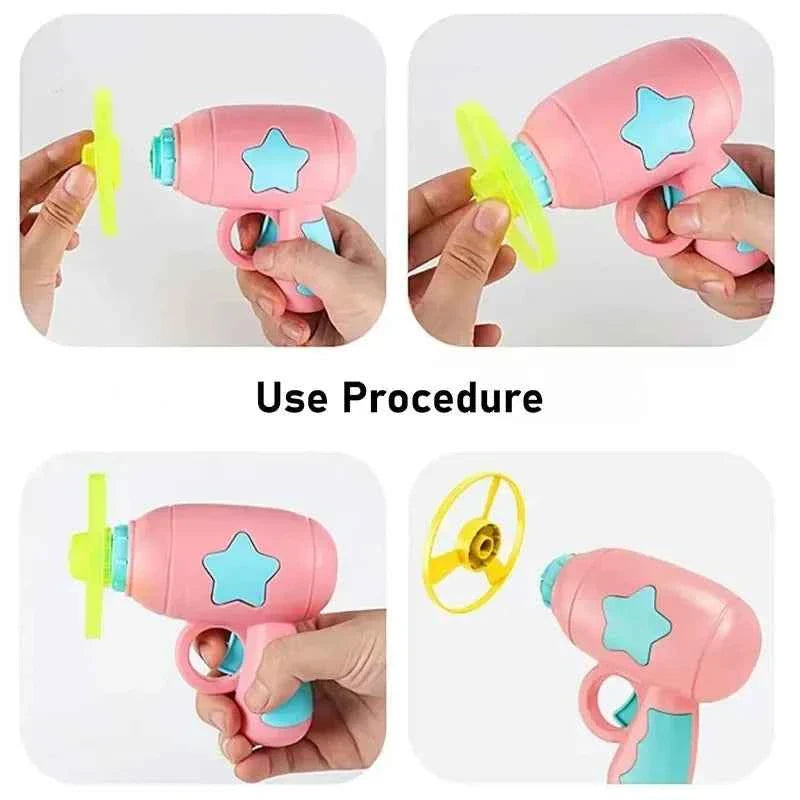 Flying Disc Shooting Gun - An Interactive Exercise Toy - Cat - (4 Color Options) - (While Supplies Last)