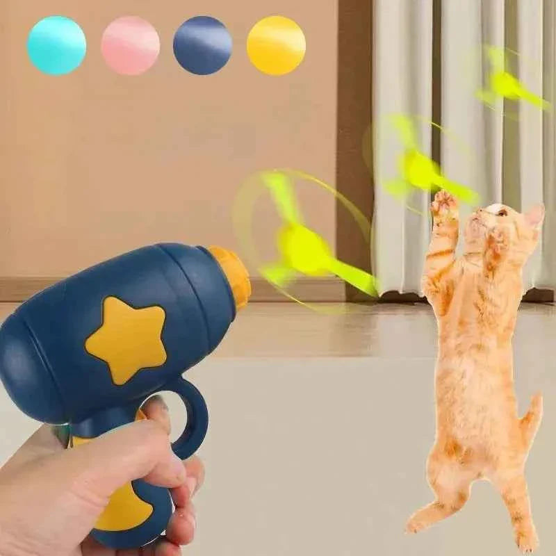 Flying Disc Shooting Gun - An Interactive Exercise Toy - Cat - (4 Color Options) - (While Supplies Last)