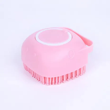 Bath and Massage Brush With Shampoo Storage - Dog Cat - (2-in-1) - (3 Color Options) - (While Supplies Last)