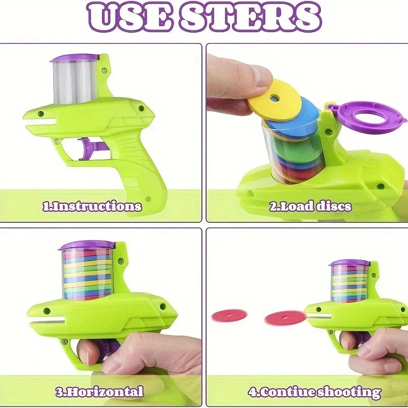 Interactive Toy with Colorful Flying Discs Set -  Cat - (3 Options) - (While Supplies Last)