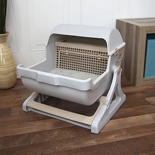 Semi-Auto Quick Clean Litter Box, a Luxury Toilet - Cat - (While Supplies Last)