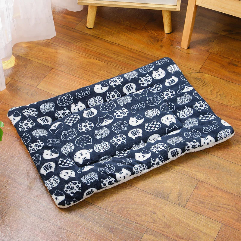 Pet Blanket or Floor Cushion -  Dog Cat - (5 Color/Styles) - (S-XXXL) - (While Supplies Last)