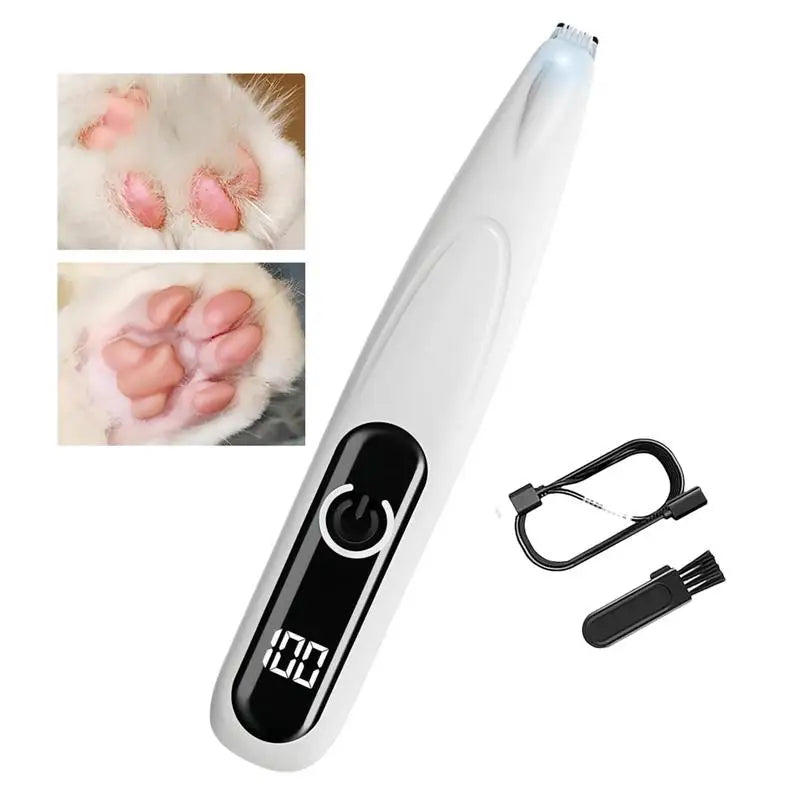 Waterproof Paw Trimmer with LED Light
