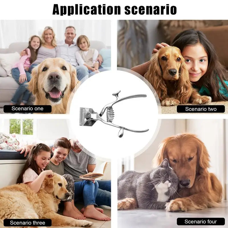 Small Hair Trimmer - Dog Cat - (Stainless Steel) - (Hand-Held)