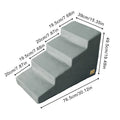 Pet Stairs with Washable Cover - (Grey) - (3,4 Step Options) - While Supplies Last