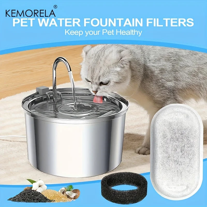 Automatic Water Fountain Carbon Sponge Filters - (12 pc, 15 pc) - (While Supplies Last)