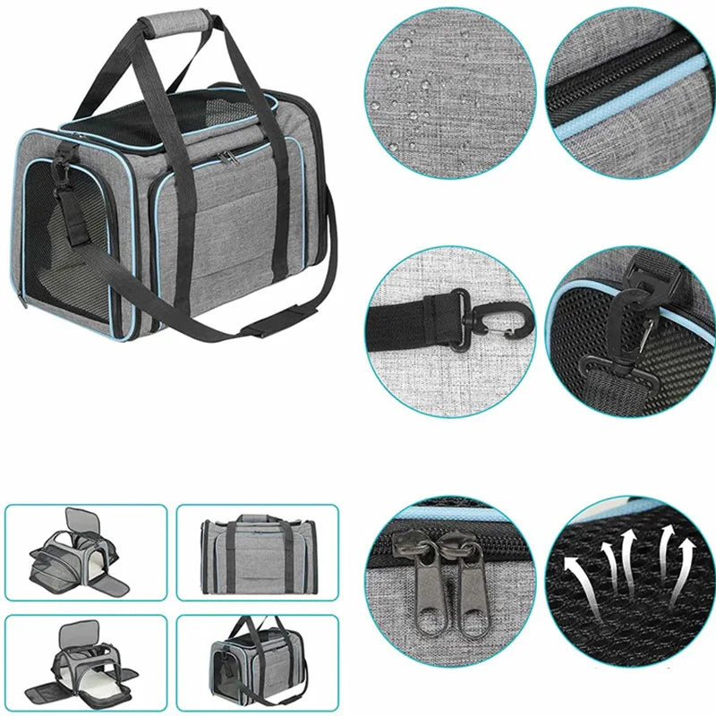 Expandable Pet Carrier Bag - Dog Cat - (Roomy) - (6 Color Options) - (L,S) - (While Supplies Last)