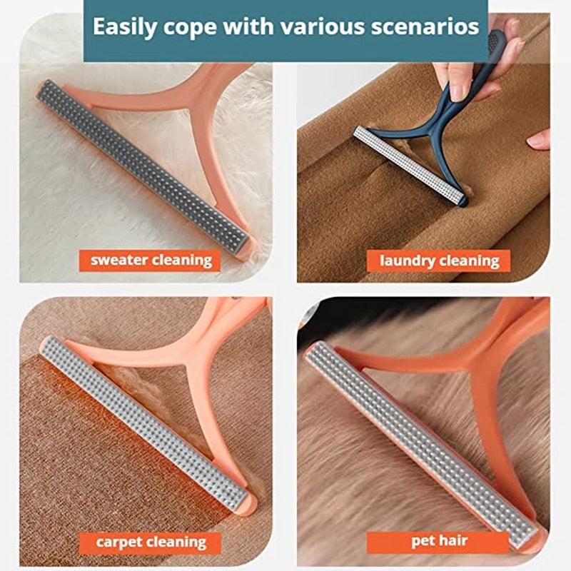 Silicone Handle Safe Hair Remover - Cat Dog - (4 Color Options)