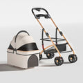 2 in 1 Foldable Travel Stroller and Carrier Up to 50lbs - Dog Cat