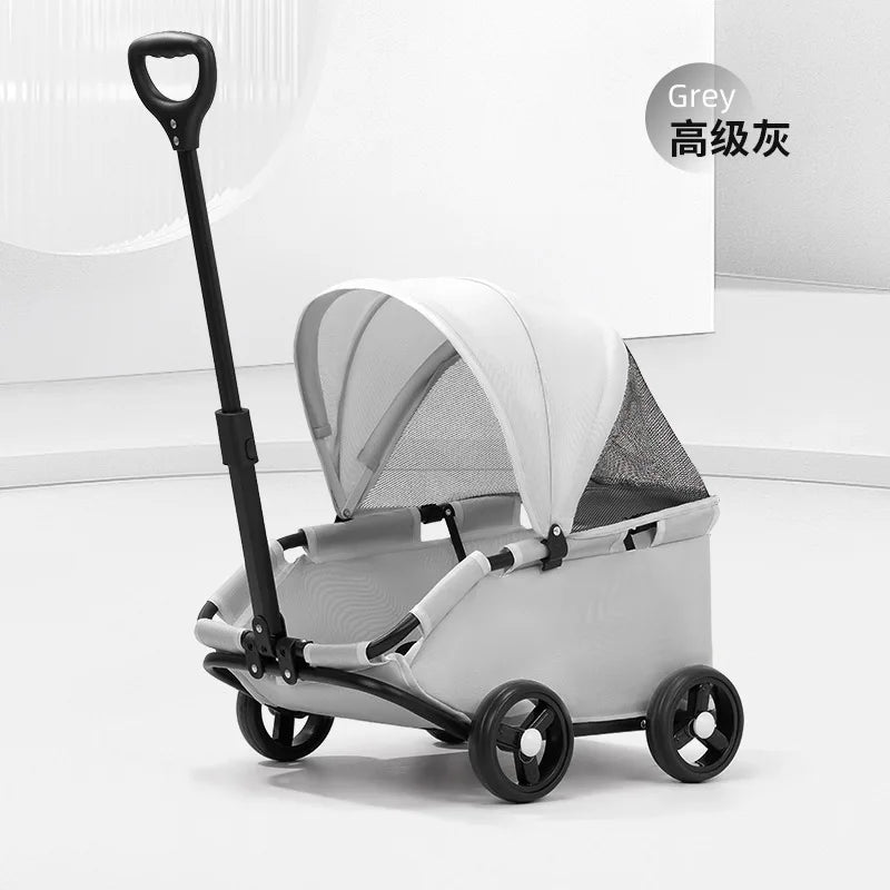 Mini Pet Carriage with Sunshade Cover - Dog Cat - (4 Color Options) - (While Supplies Last)