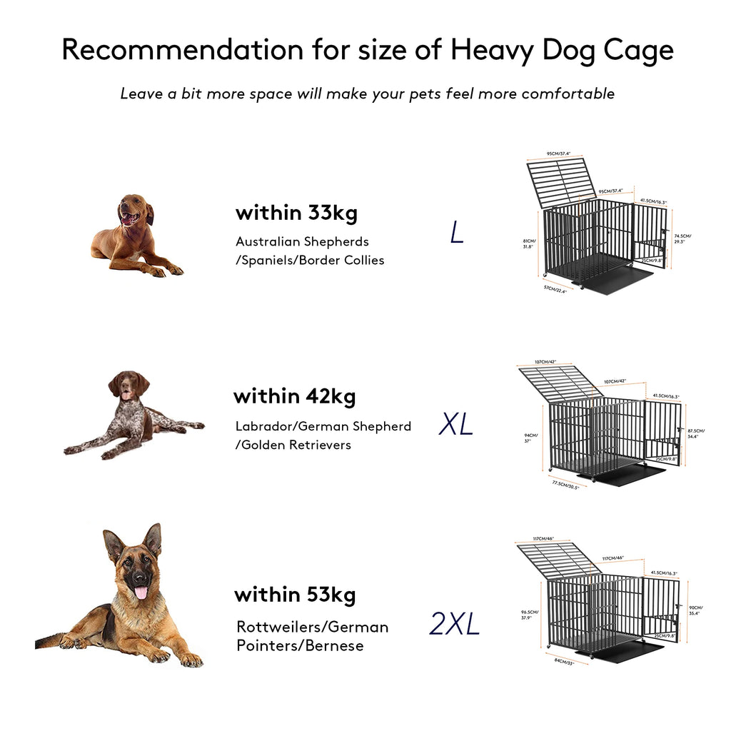Heavy Duty Crate Enclosure with Tray - Dog - (XL-XXL) - (Indoor/Outdoor) - (While Supplies Last)