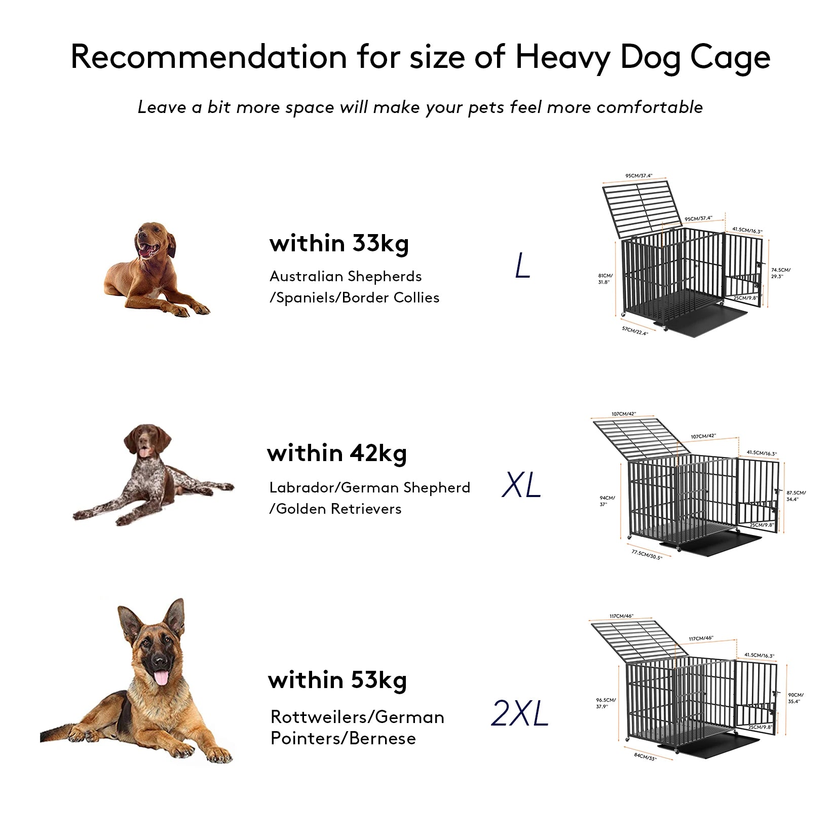 Heavy Duty Crate Enclosure with Tray - Dog - (XL-XXL) - (Indoor/Outdoor) - (While Supplies Last)