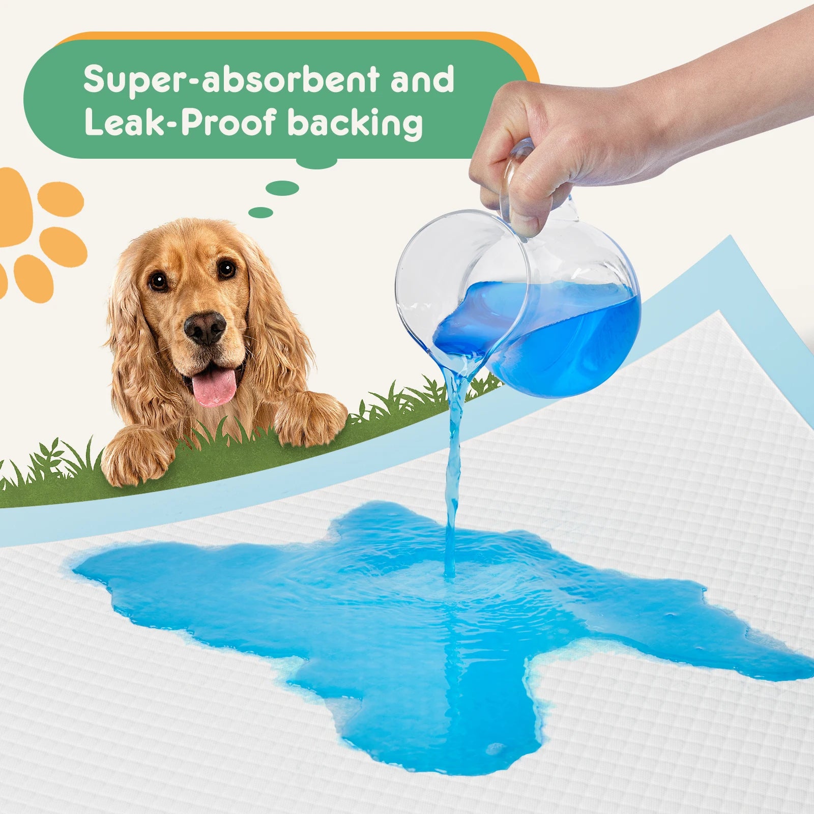 Leak Proof Disposable and Super Absorbent Training Pee Pads - Dog