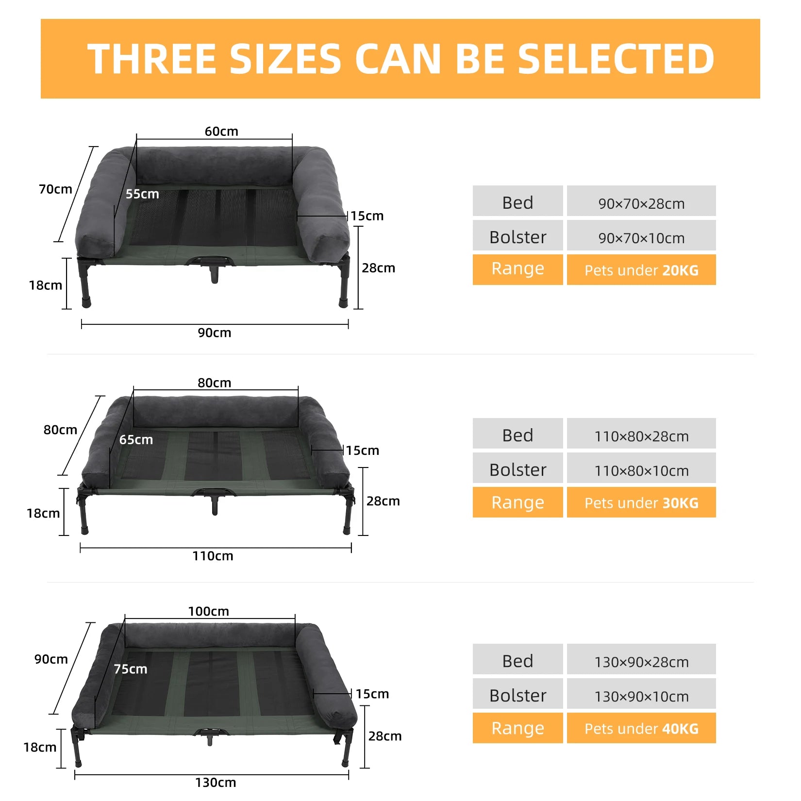 Elevated Breathable Mesh Bed - Dog