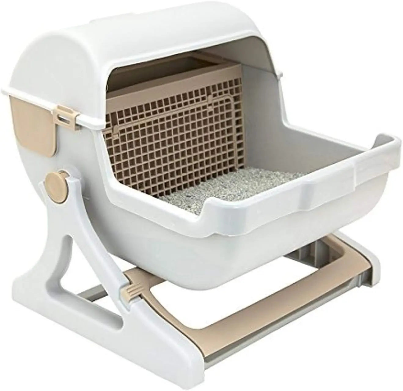 Semi-Auto Quick Clean Litter Box, a Luxury Toilet - Cat - (While Supplies Last)