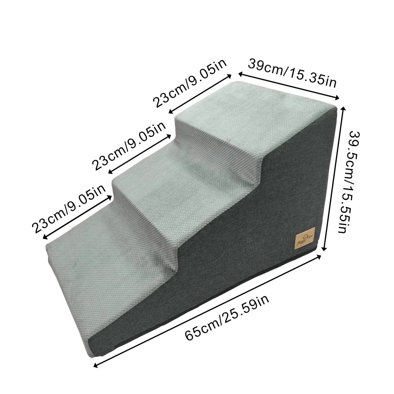 Pet Stairs with Washable Cover - (Grey) - (3,4 Step Options) - While Supplies Last