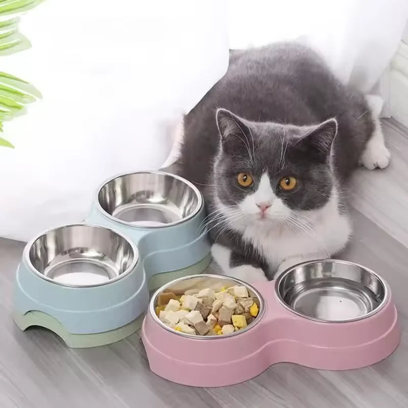 2-in-1 Feeding Bowls - Dog Cat - ( 3 Color Options) - (While Supplies Last)