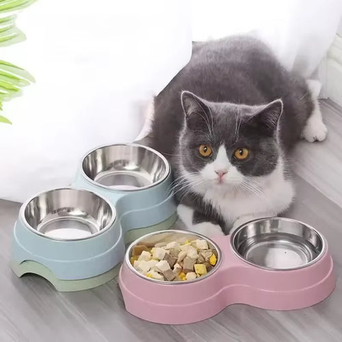2-in-1 Feeding Bowls - Dog Cat - ( 3 Color Options) - (While Supplies Last)