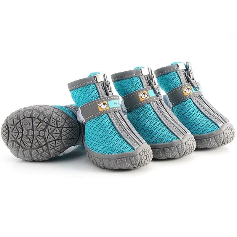 Non-Slip Thick Soles Plush Booties - Dog Cat - (6 Color Options) - (5 Sizes)