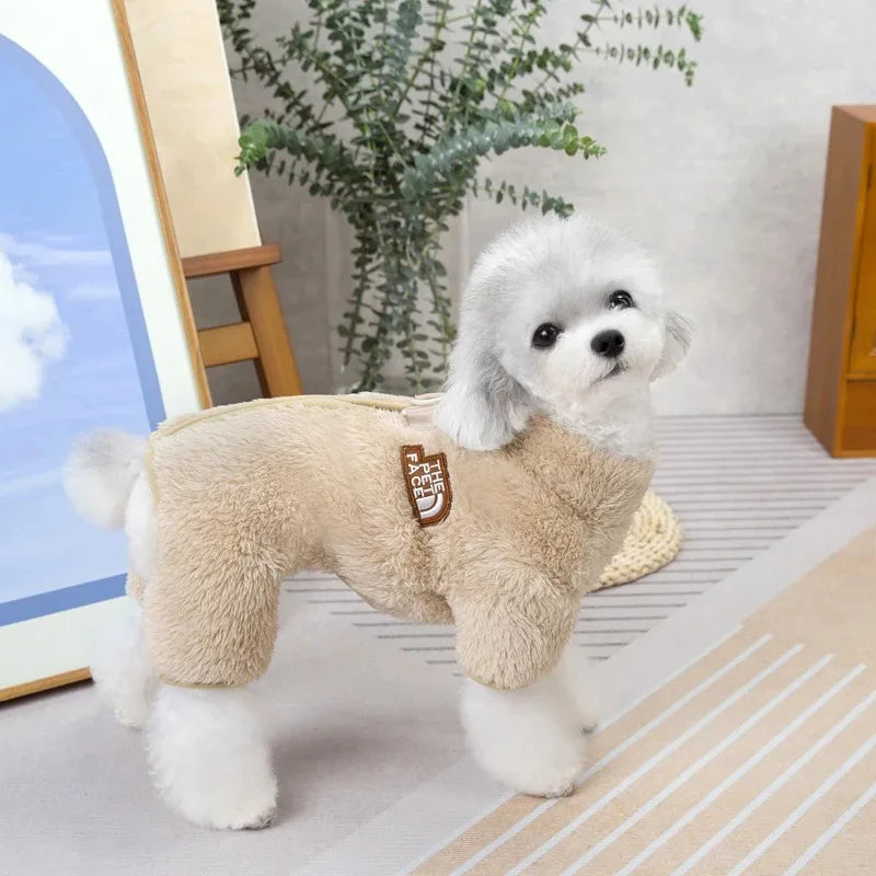 Luxurious Cozy Outfit with Zipper - Dog - (3 Color Options) - (S-XXL)