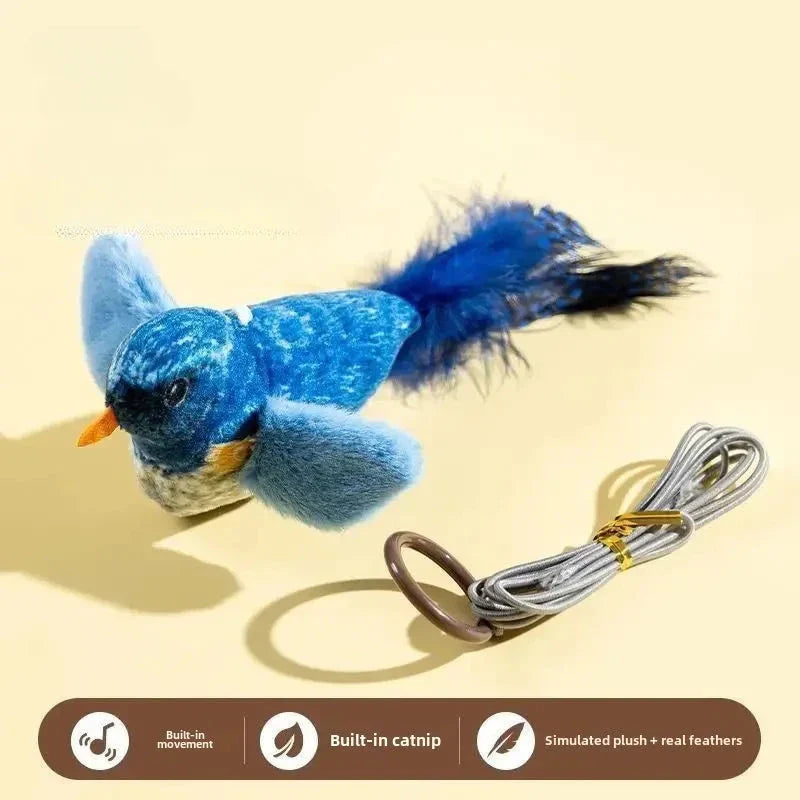 Interactive Bird Toy - Cat - (3 Color Options) - (While Supplies Last)