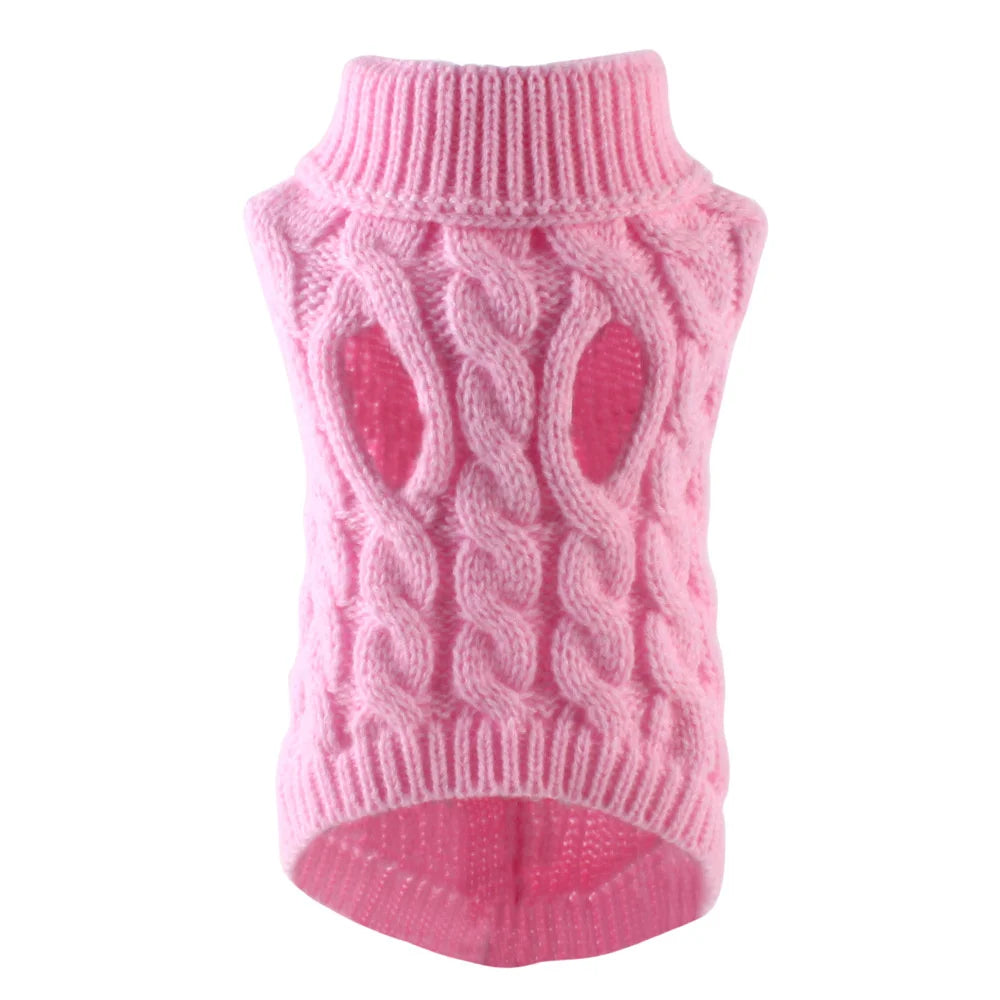Knit Pullover Sweater - Small Dog - (4 Color Options) - (XS-S)