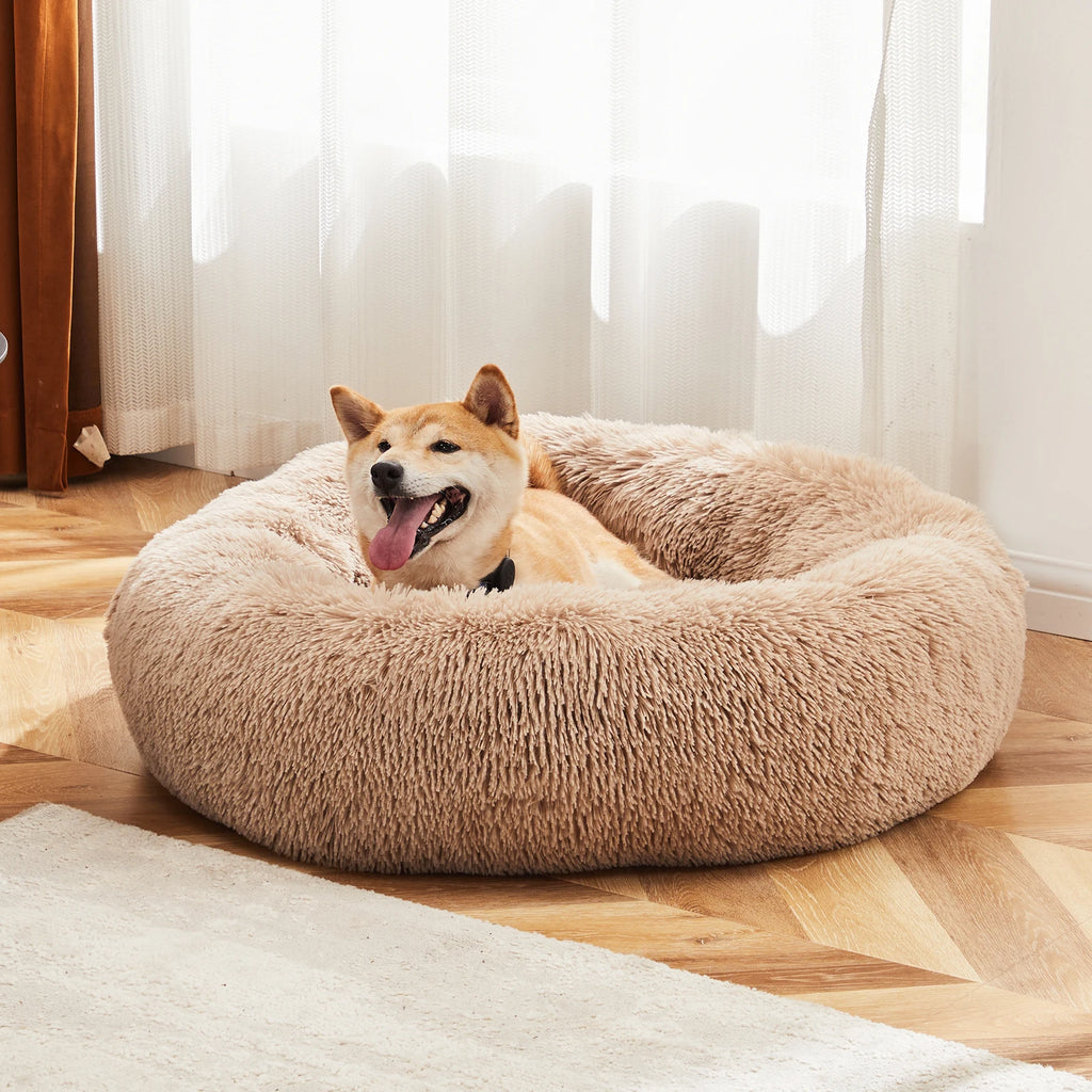 Anti-Slip High Rim Round Calming Bed - Dog