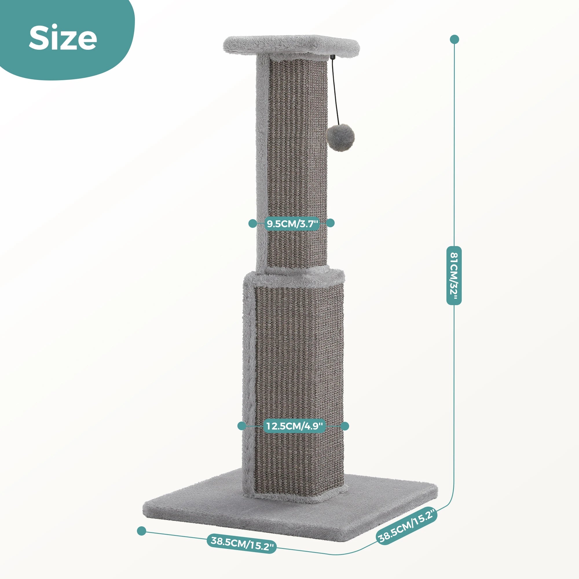 Large Cat Ultimate Scratching Post and Dangling Ball