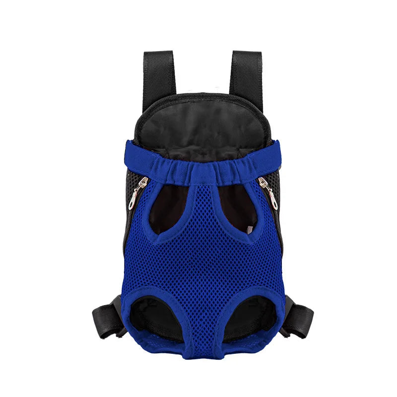 Double Shoulder Pet Travel Chest/Back Carrier Bag  - Dog Cat - (S-XL) - (6 Color Options)