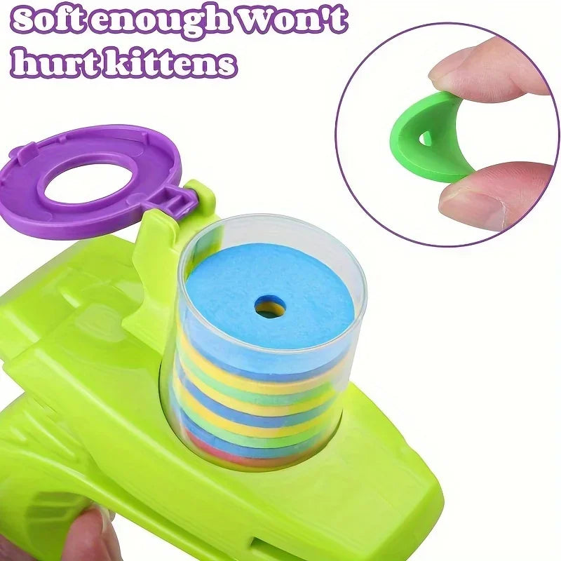Interactive Toy with Colorful Flying Discs Set -  Cat - (3 Options) - (While Supplies Last)
