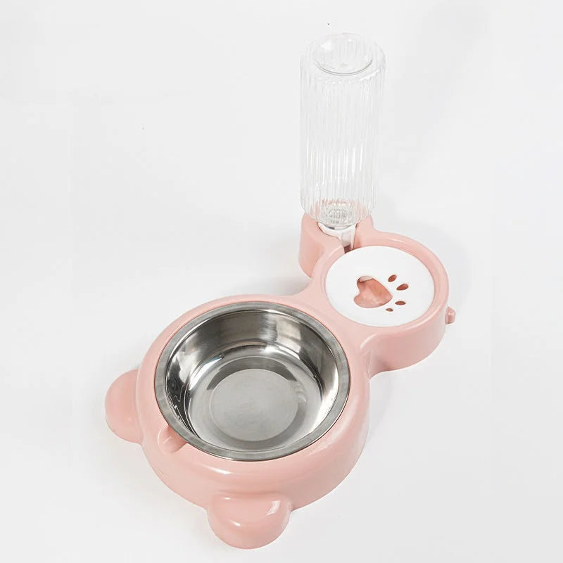 Automatic Water Dispenser and Cat Ear Food Bowl - Cat - (3 Color Options) - (While Supplies Last)