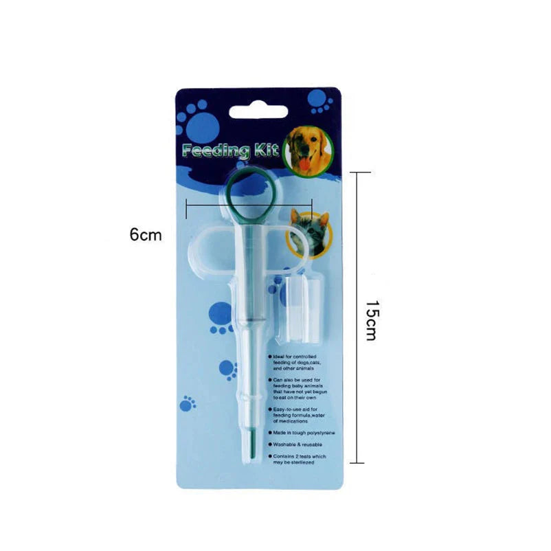 Accurate Dose Liquid Pet Feeding Syringe or Medicine Dispenser - Safe and Easy  - Dog Cat - (3 Color Options) - (While Supplies Last)