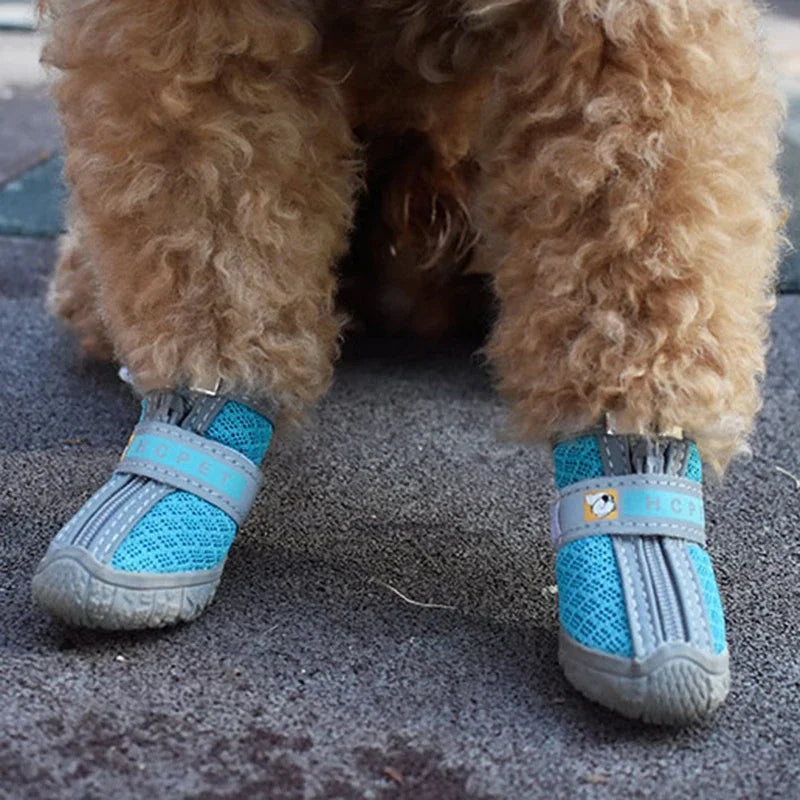 Non-Slip Thick Soles Plush Booties - Dog Cat - (6 Color Options) - (5 Sizes)