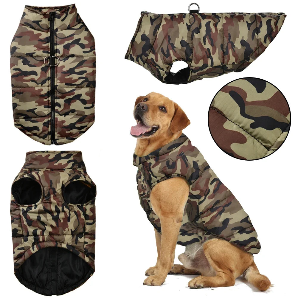 Camouflage Print Waterproof Vest - Dog Cat - (3 Color Options) - (4XL-6XL)