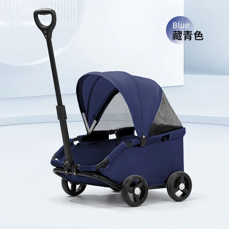 Mini Pet Carriage with Sunshade Cover - Dog Cat - (4 Color Options) - (While Supplies Last)