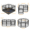 Heavy Duty Playpen with Waterproof Training Pad - Large Dog - ( 8 Panel) - (Black) - (While Supplies Last)