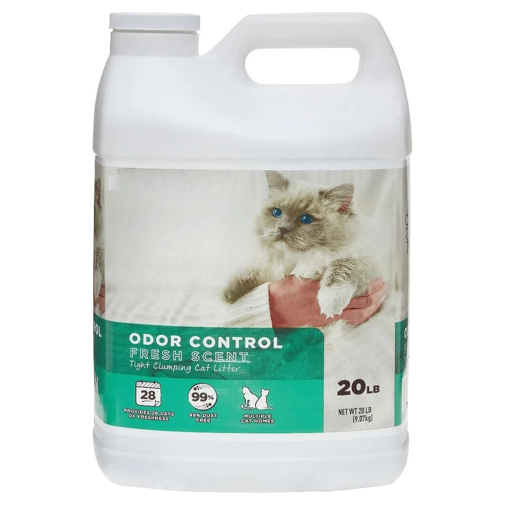 Heavy Duty Odor Control Strong Clump Bentonite Litter- Multi-Cat - (4 pk) - (Unscented) - (While Supplies Last)