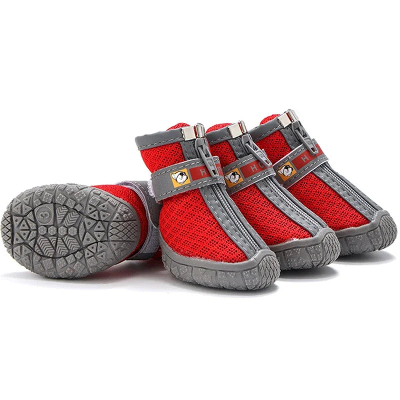 Non-Slip Thick Soles Plush Booties - Dog Cat - (6 Color Options) - (5 Sizes)