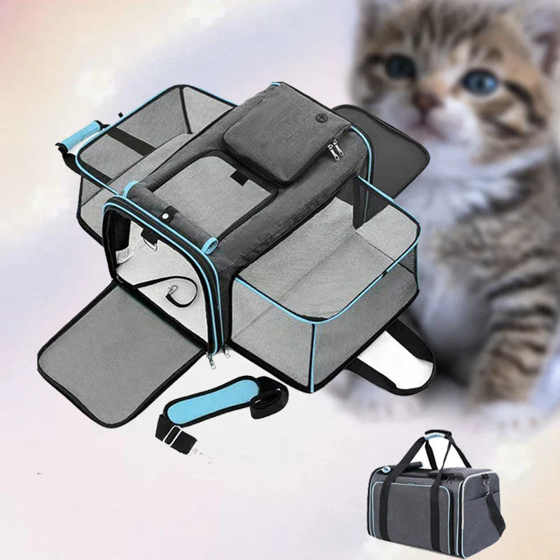 Spacious Pet Travel Carrier Bag - Dog Cat - (3 Color Options) - (Comfortable) - (While Supplies Last)