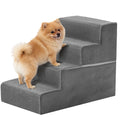 Pet Ladder - Dog  - (Non-Slip) - (In-Home) - (Customize to be 3,4, or 5 Step Options) - (Grey)