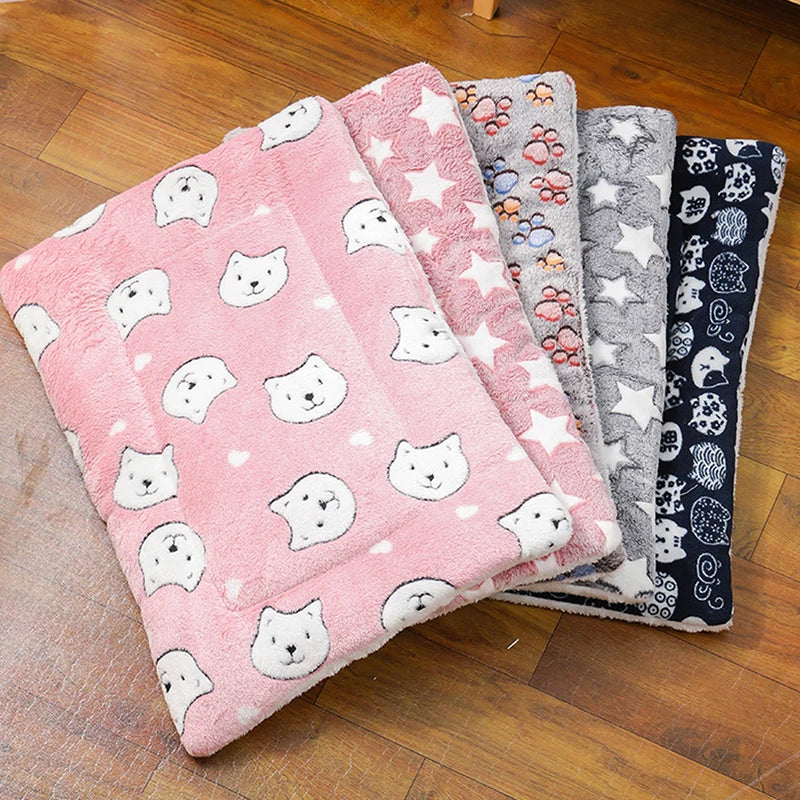 Pet Blanket or Floor Cushion -  Dog Cat - (5 Color/Styles) - (S-XXXL) - (While Supplies Last)