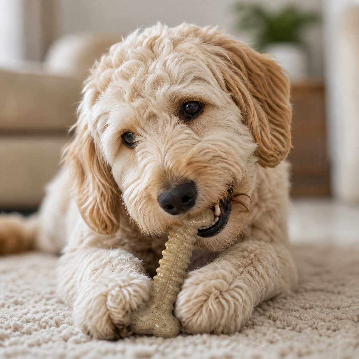 Nylon Chew Bone - Dog - (|Aggressive Chewers ) - (Tough Bone Brown) - (SodaPup)