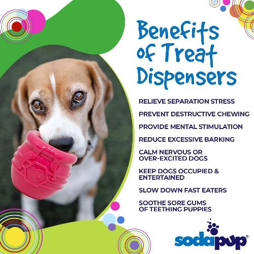 Honey Pot eCup Treat Dispenser Toy - Dog - (L-XL) - (5 Color Options)